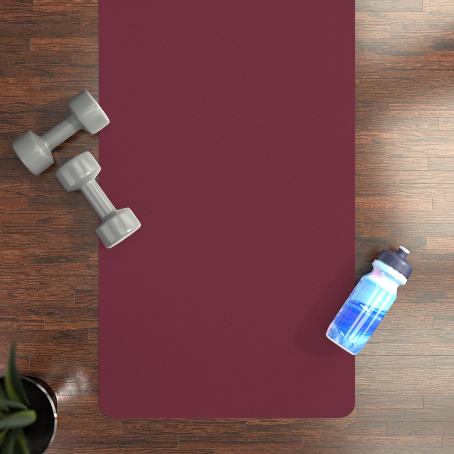 Yoga Mat | Maroon & Gold | Dark