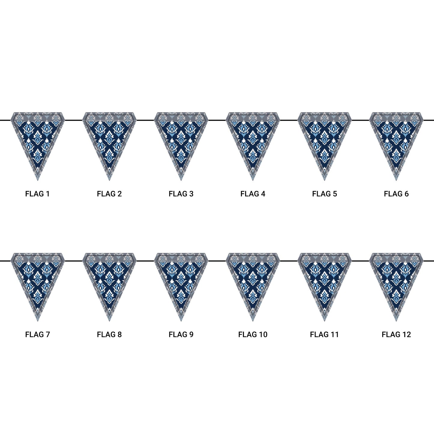 Flag Garland | Chapel Hill, North Carolina | Ikat