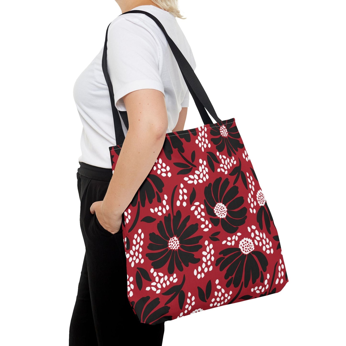 Tote Bag | Red & Black | Bellis