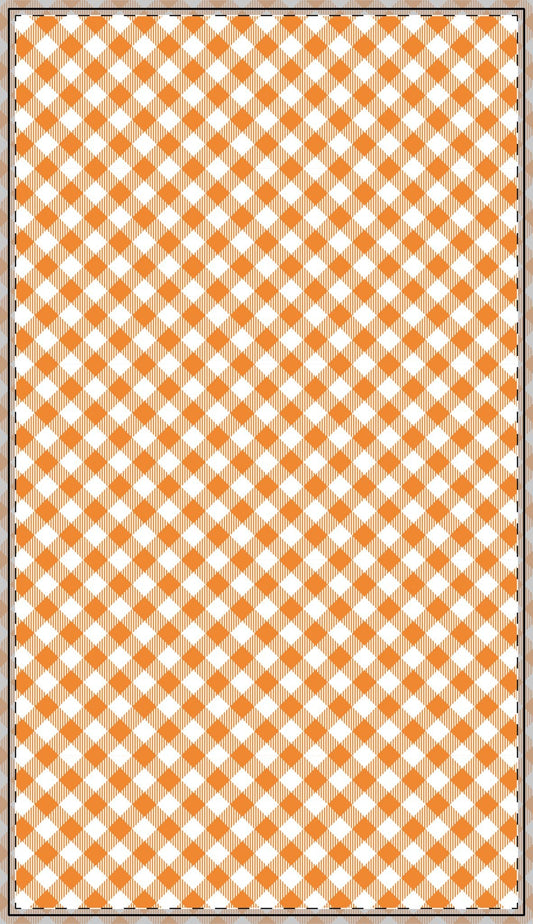 Tablecloth | Orange & White | Gingham