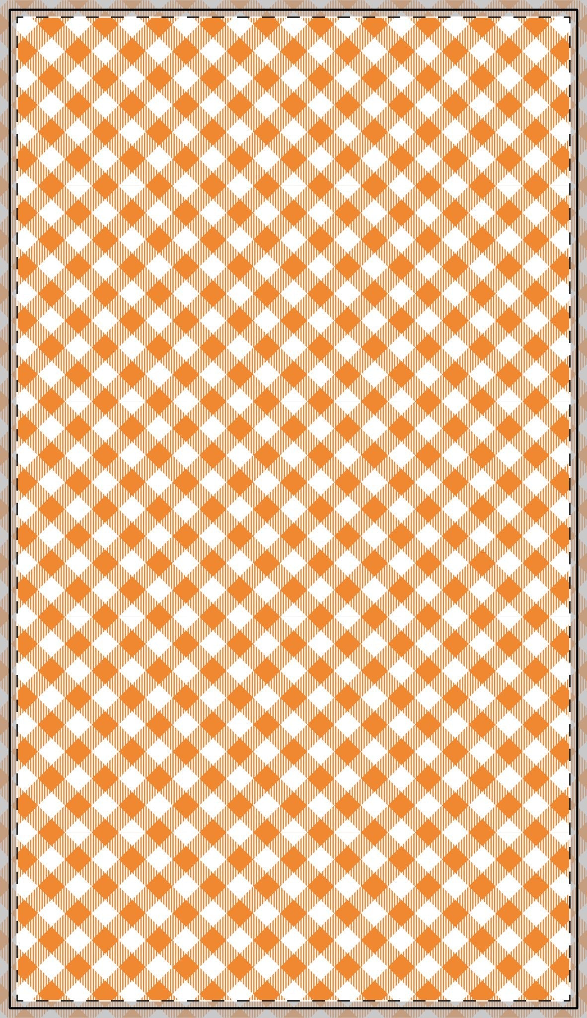 Tablecloth | Orange & White | Gingham
