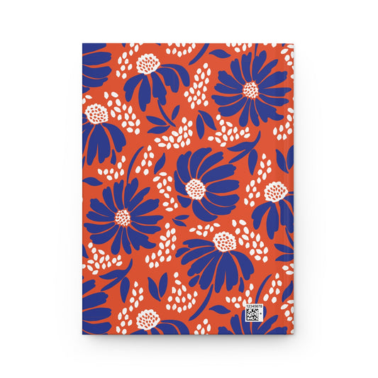 Hardcover Journal | Bright Blue & Orange | Bellis