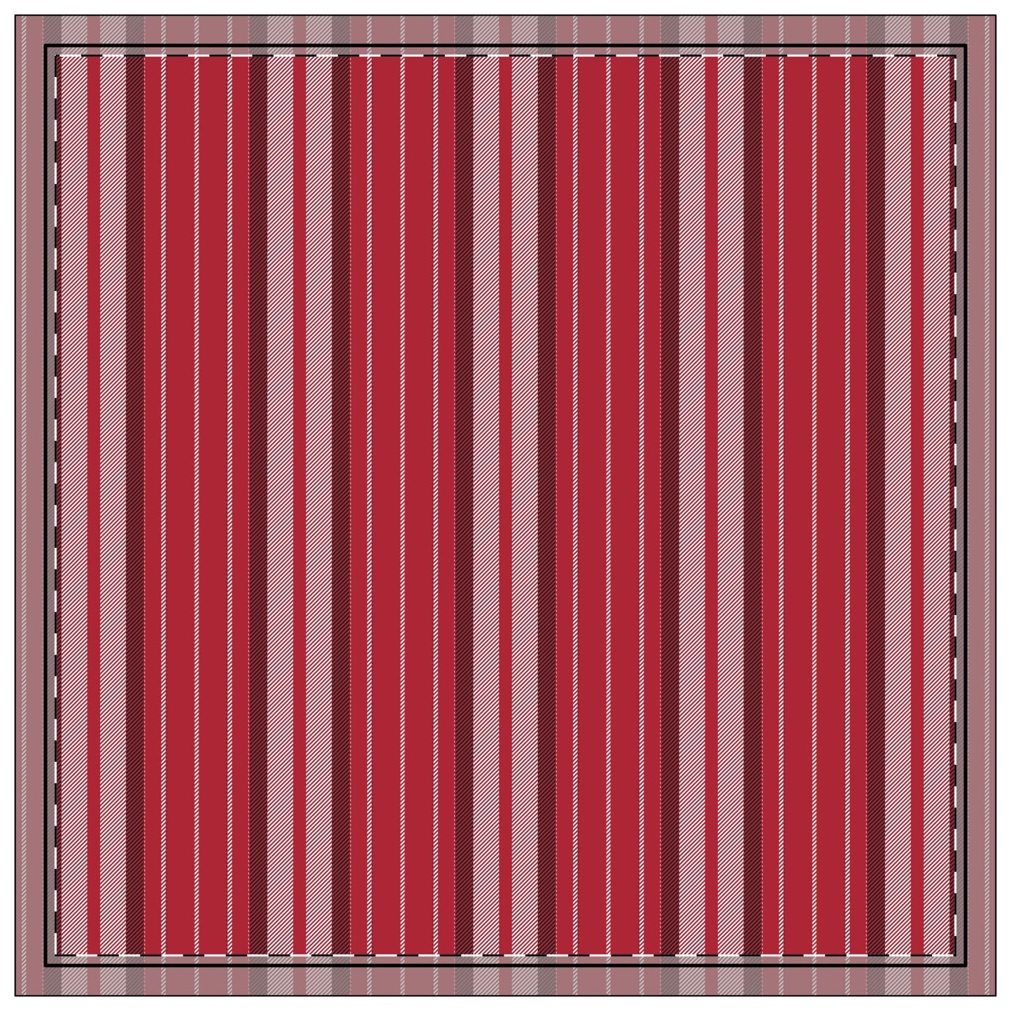 Napkins | Red & Black | Stripe