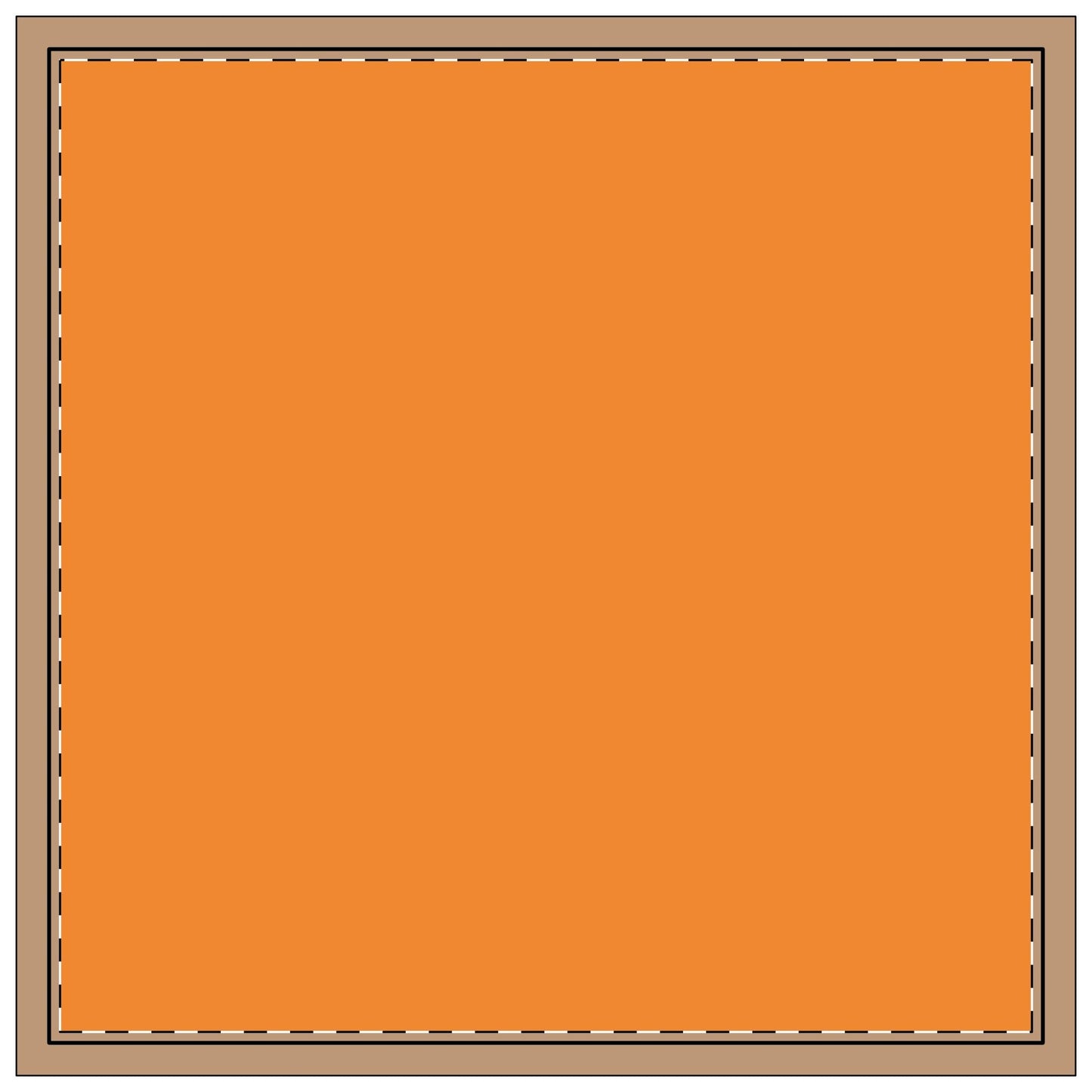 Napkin 4-set | Orange & White | Dark (Orange & White)