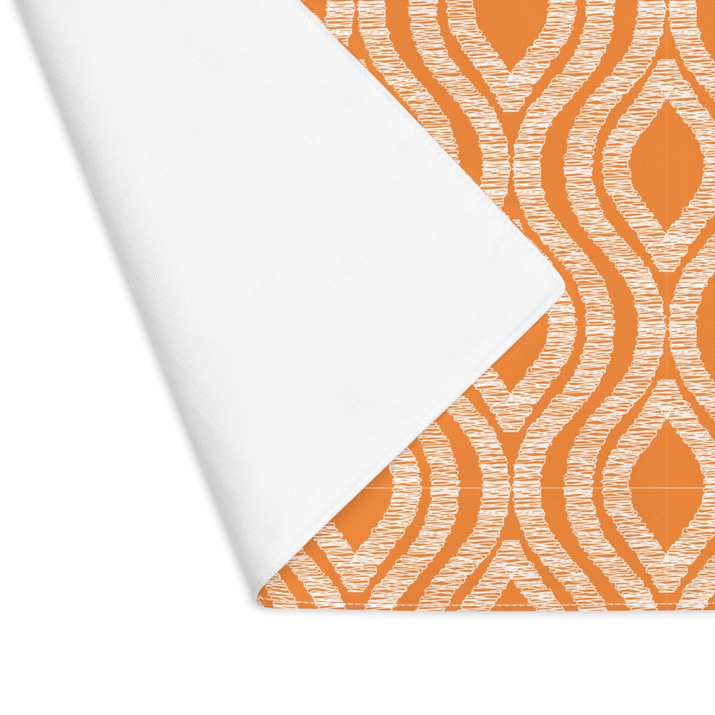 Placemat | Orange & White | Ogee
