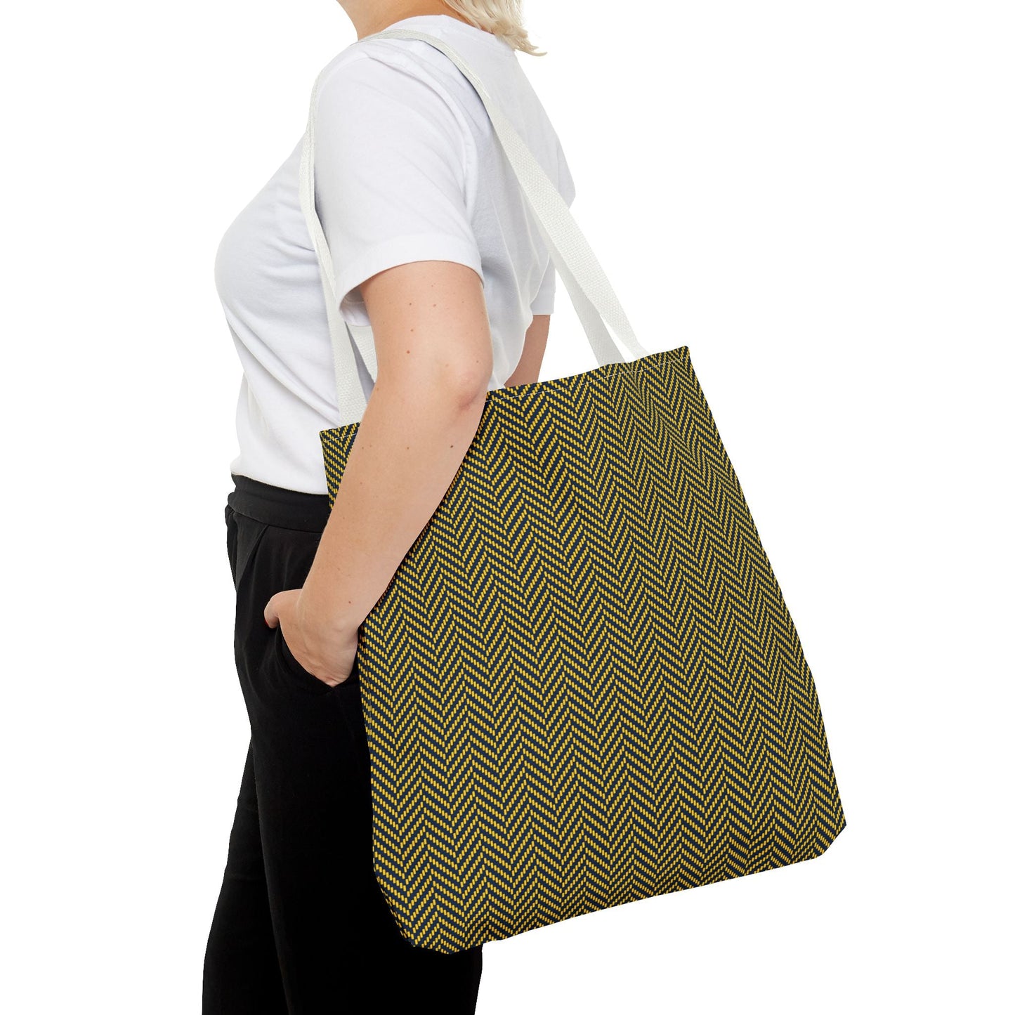 Totes | Yellow & Blue | Herringbone
