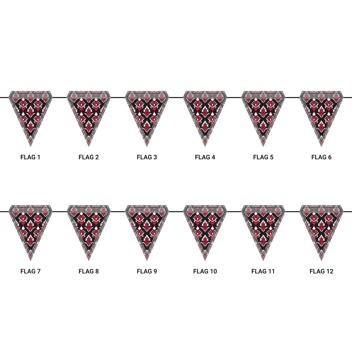 Flag Garland | Raleigh, North Carolina | Ikat
