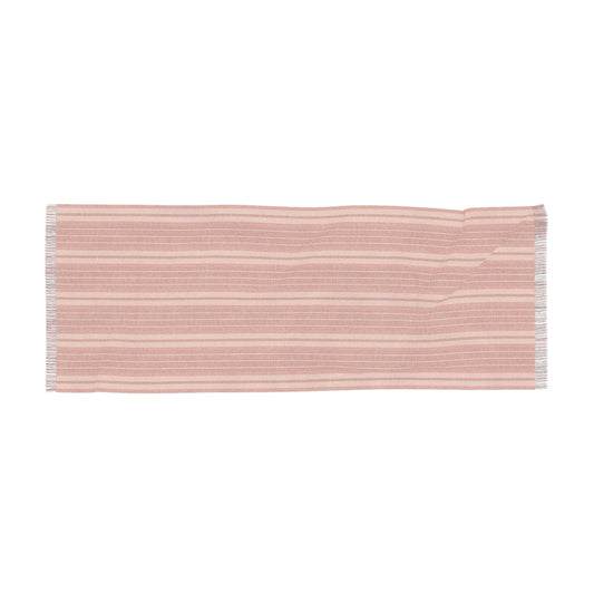 Scarf | Dark Orange & White | Stripe