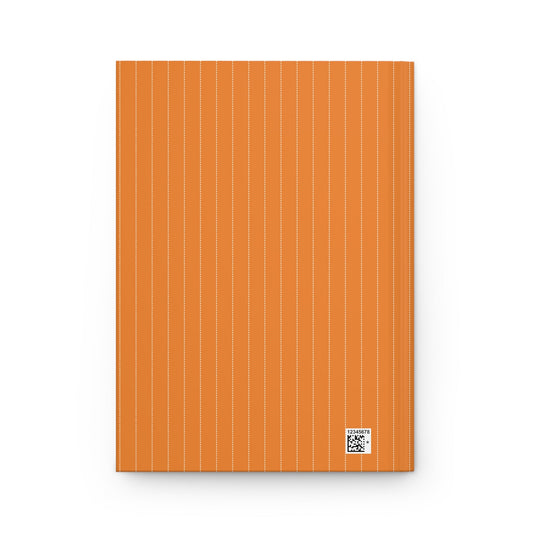 Journal | Orange & White | Pinstripe