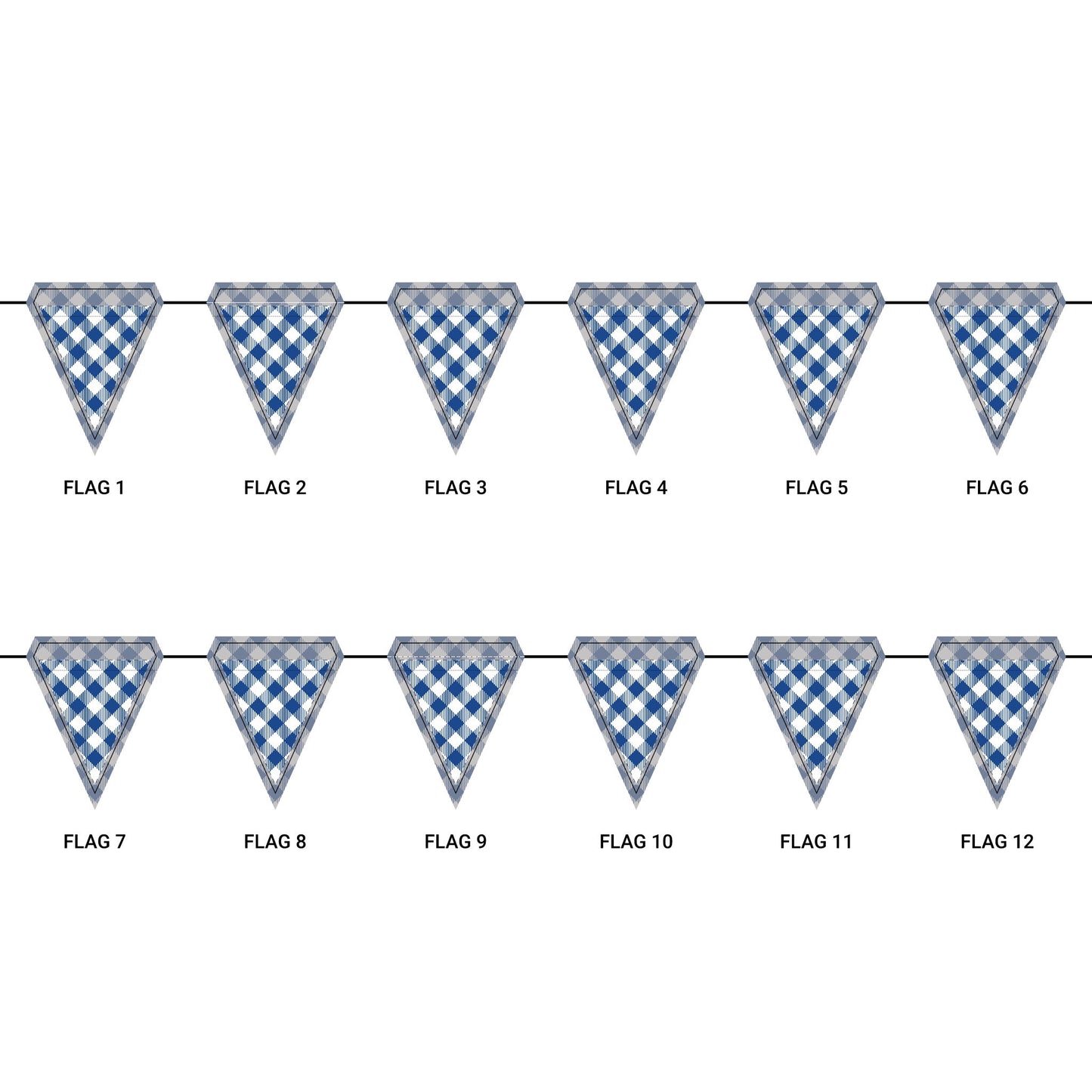 Flag Garland | Lexington, Kentucky | Gingham