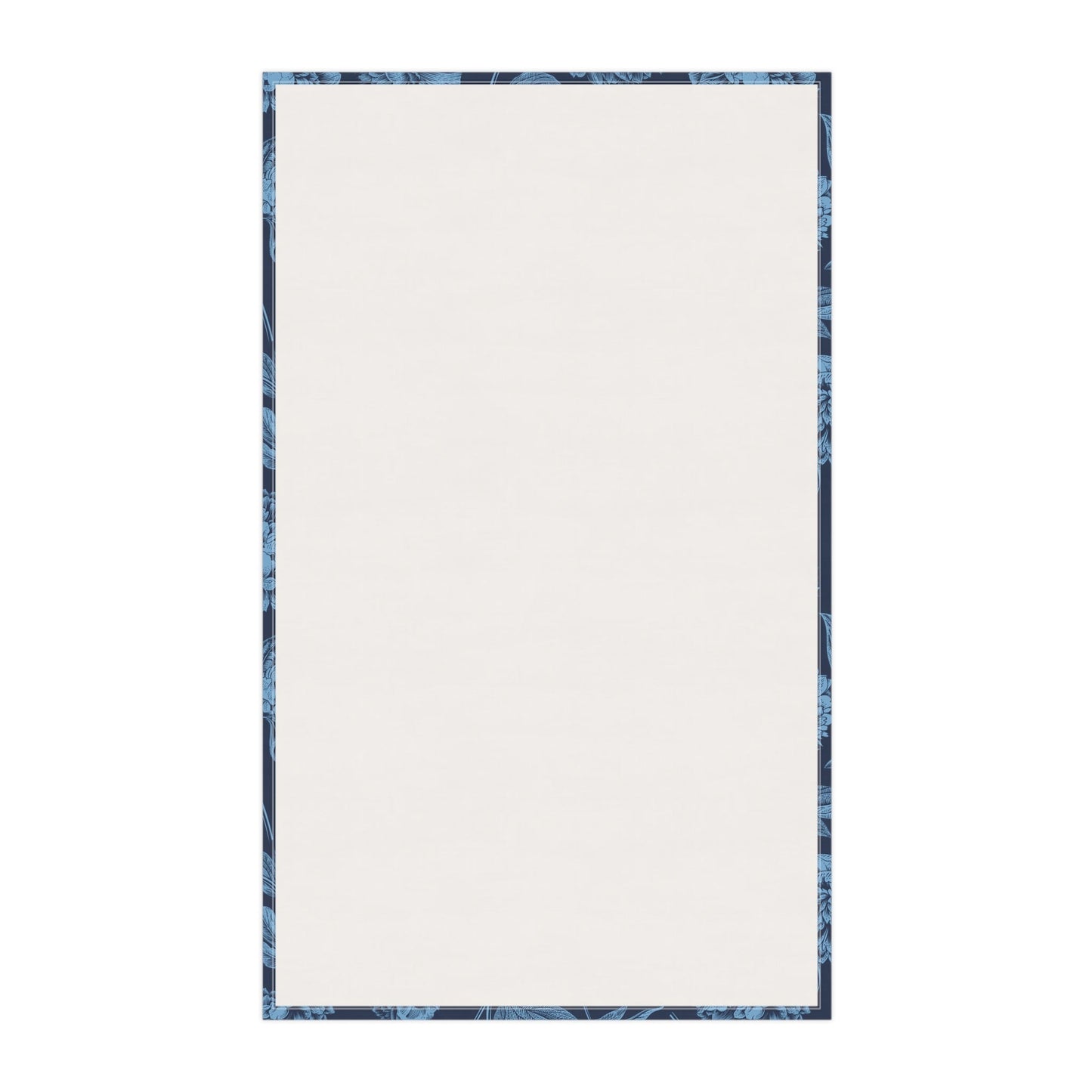 Tea Towels | Light Blue & White | Peony
