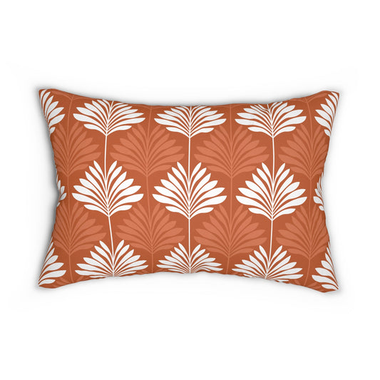 Pillow | Dark Orange & White | Deco