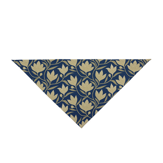 Pet Bandana | Blue & Gold | Magnolia