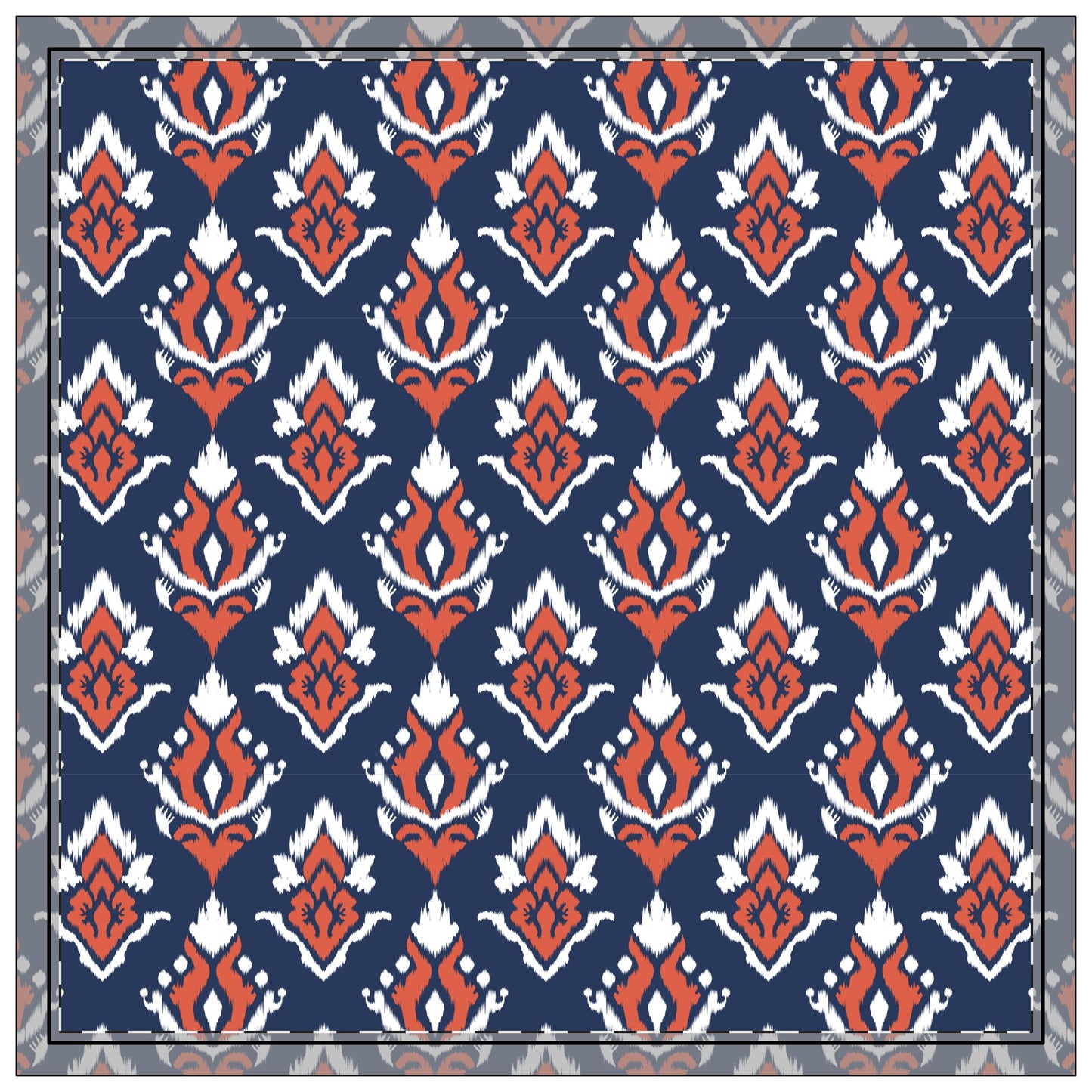 Napkin 4-set | Charlottesville, Virginia | Ikat