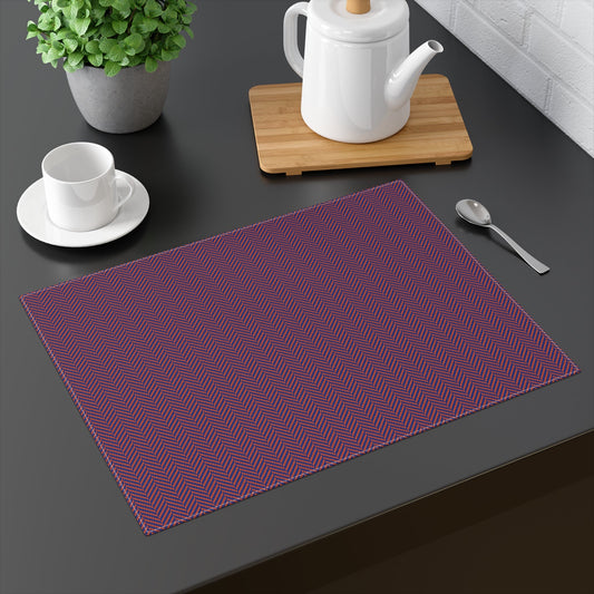 Placemat | Bright Blue & Orange | Herringbone