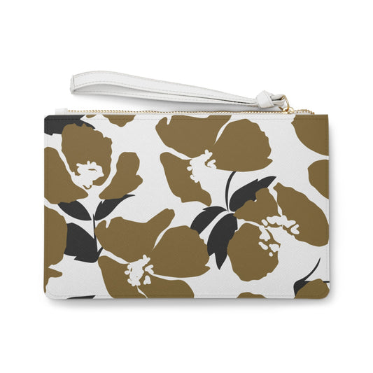 Clutch Bag | Black & Gold | Poppy
