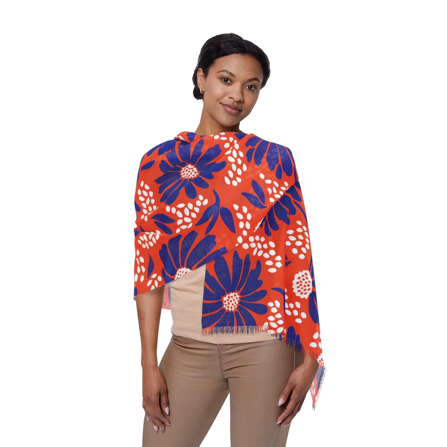 Scarf | Bright Blue & Orange | Bellis