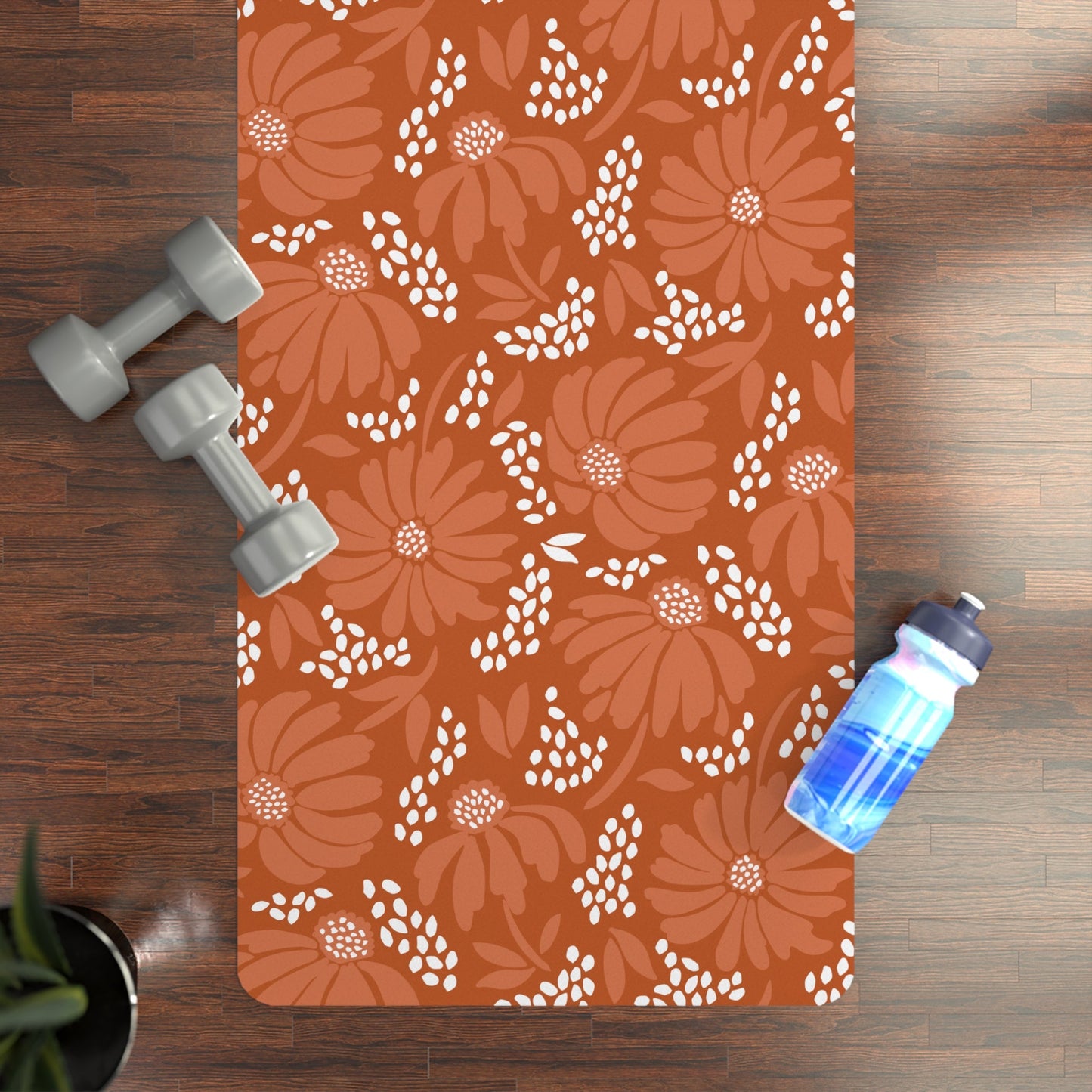 Yoga Mat | Dark Orange & White | Bellis