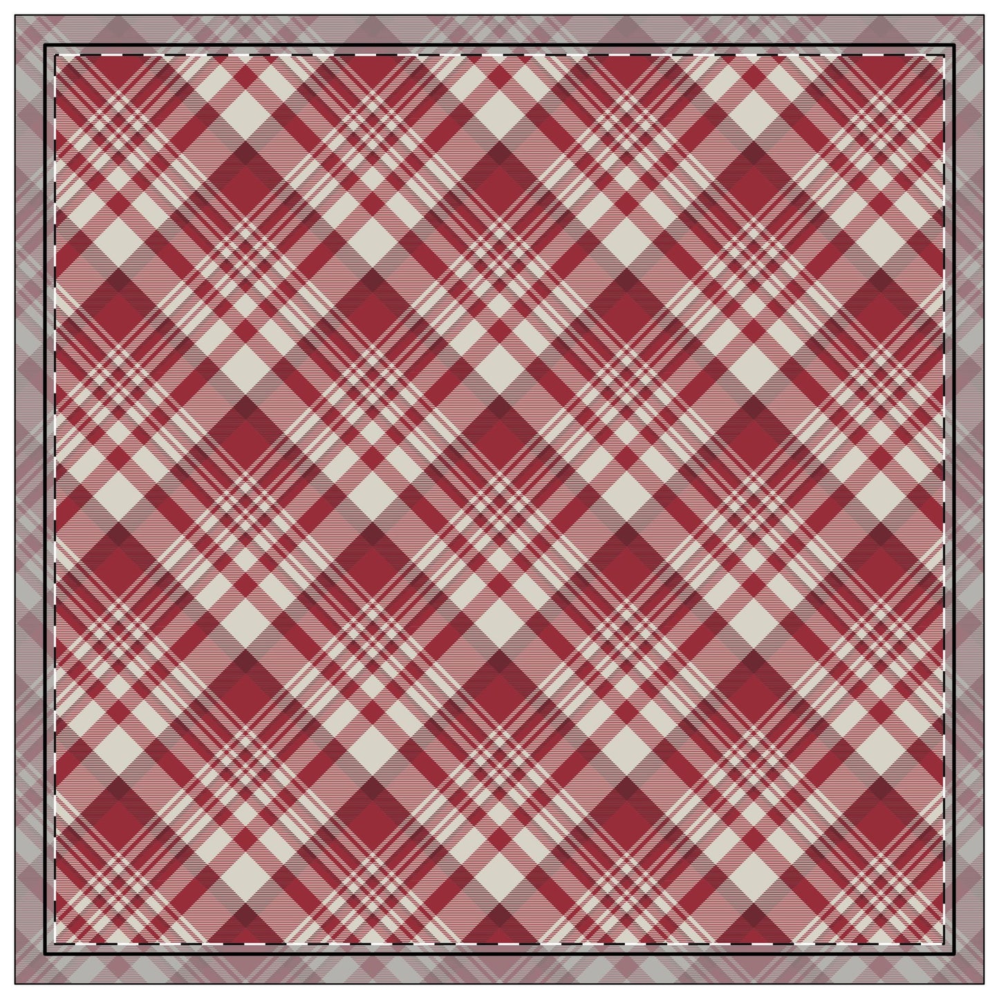 Napkin 4-set | Tuscaloosa, Alabama | Tartan