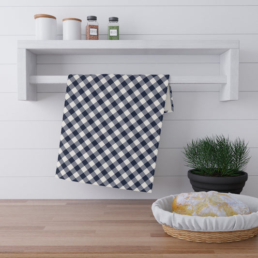 Tea Towel | Navy & White | Gingham