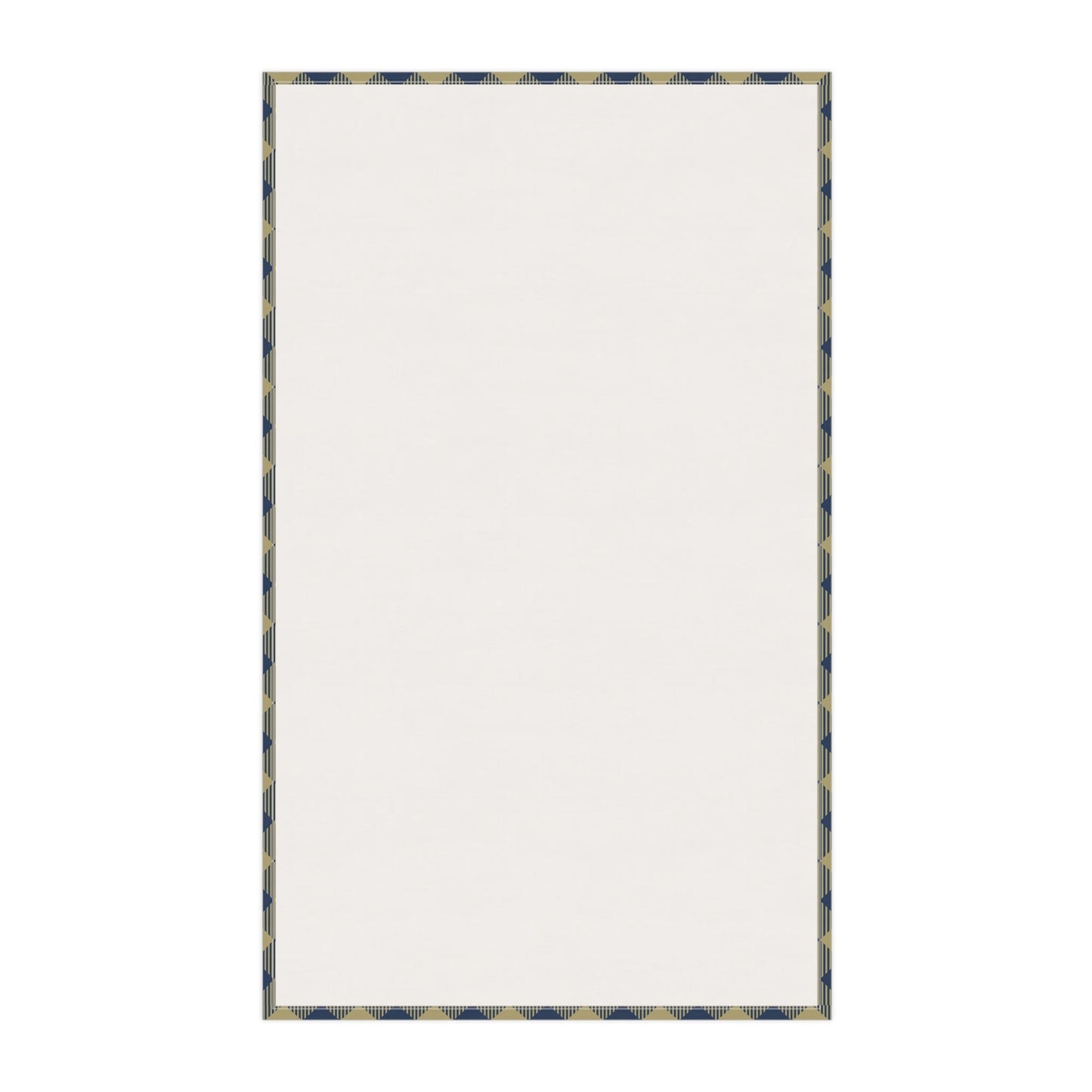 Tea Towel | Blue & Gold | Gingham