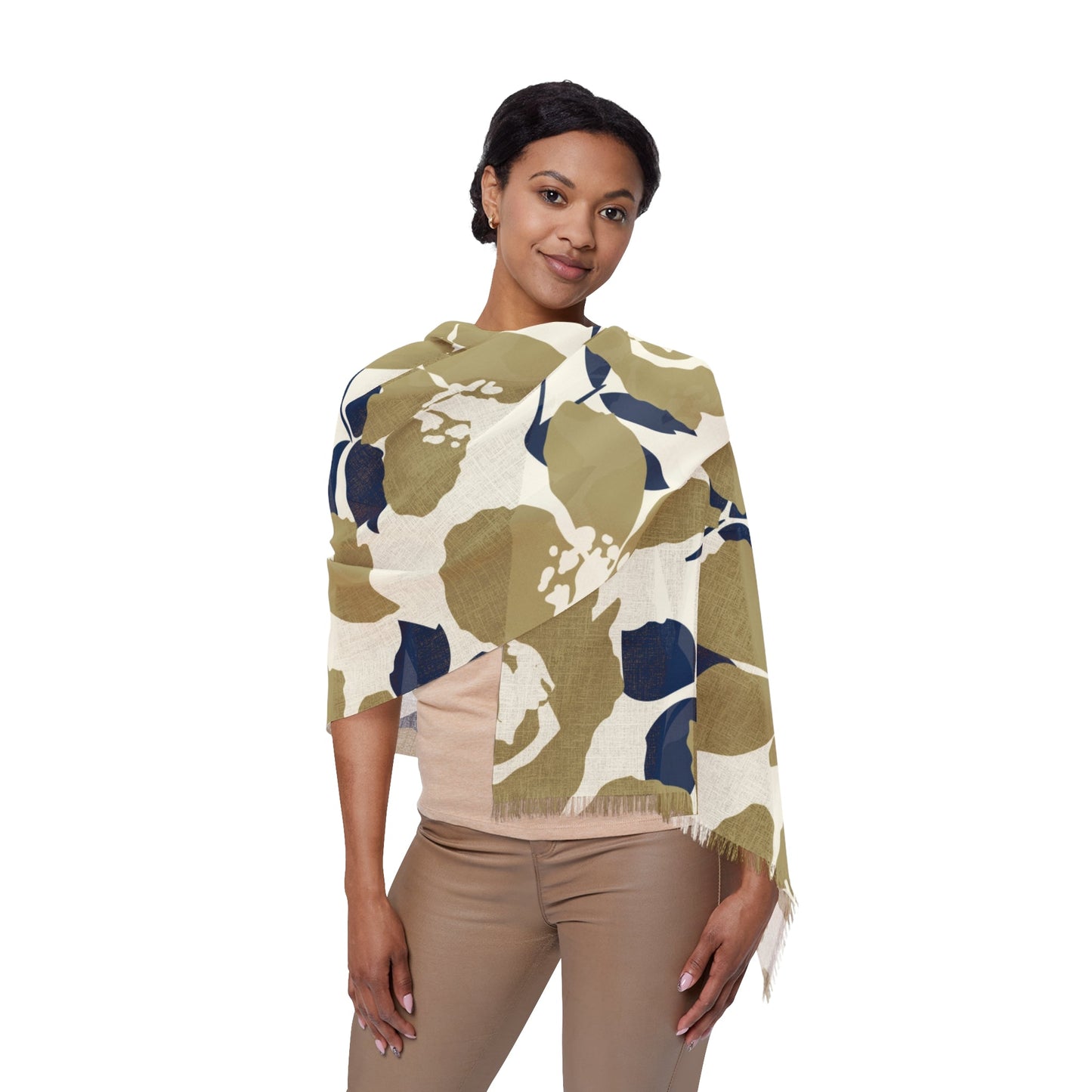 Scarf | Blue & Gold | Poppy