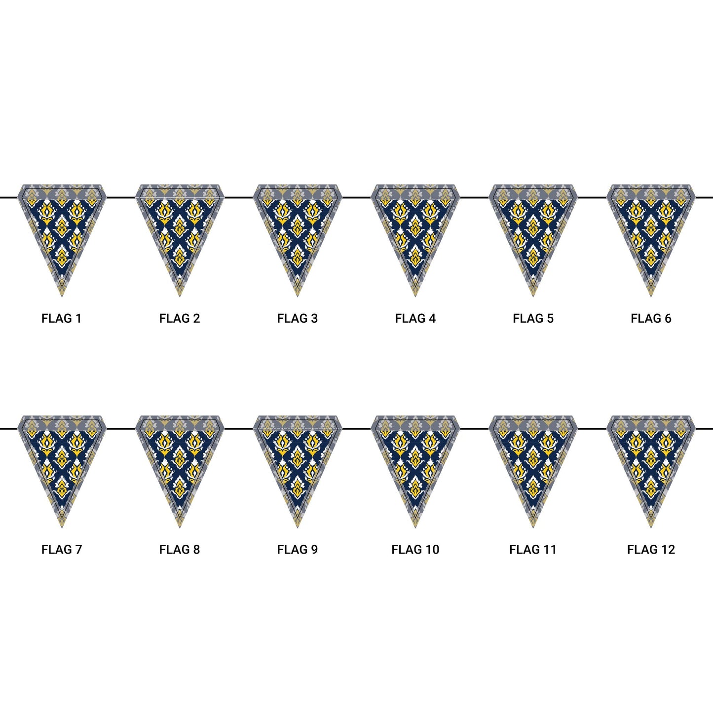 Flag Garland | Ann Arbor, Michigan | Ikat