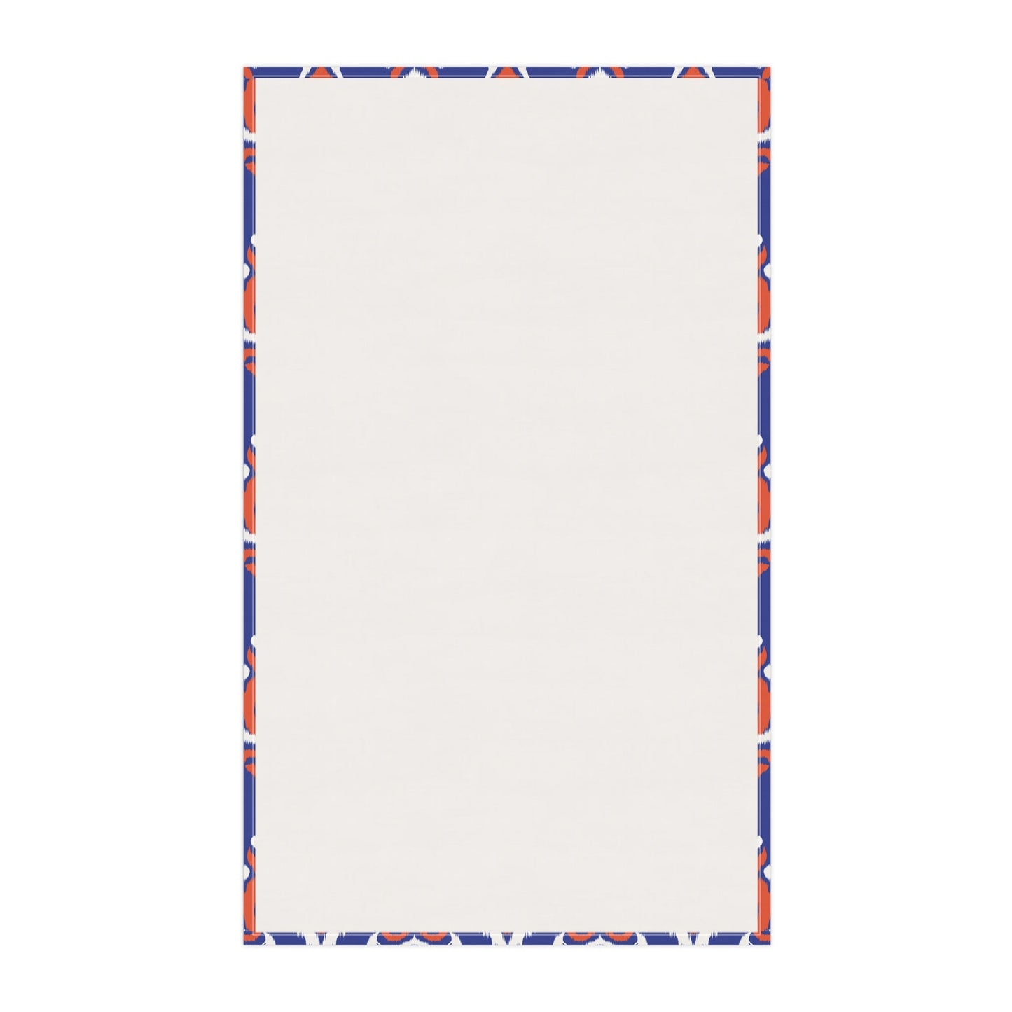 Tea Towel | Bright Blue & Orange | Ikat