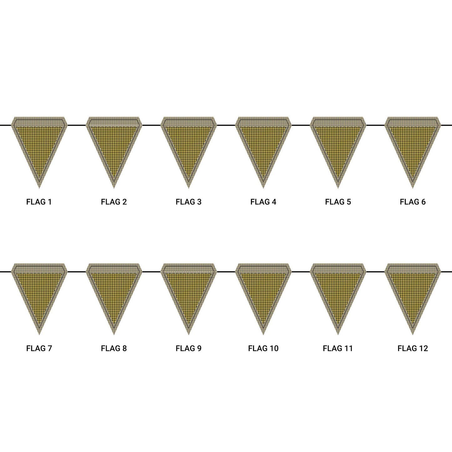 Flag Garland | Ann Arbor, Michigan | Houndstooth