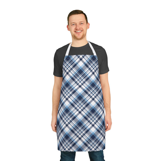 Apron | Light Blue & White | Tartan