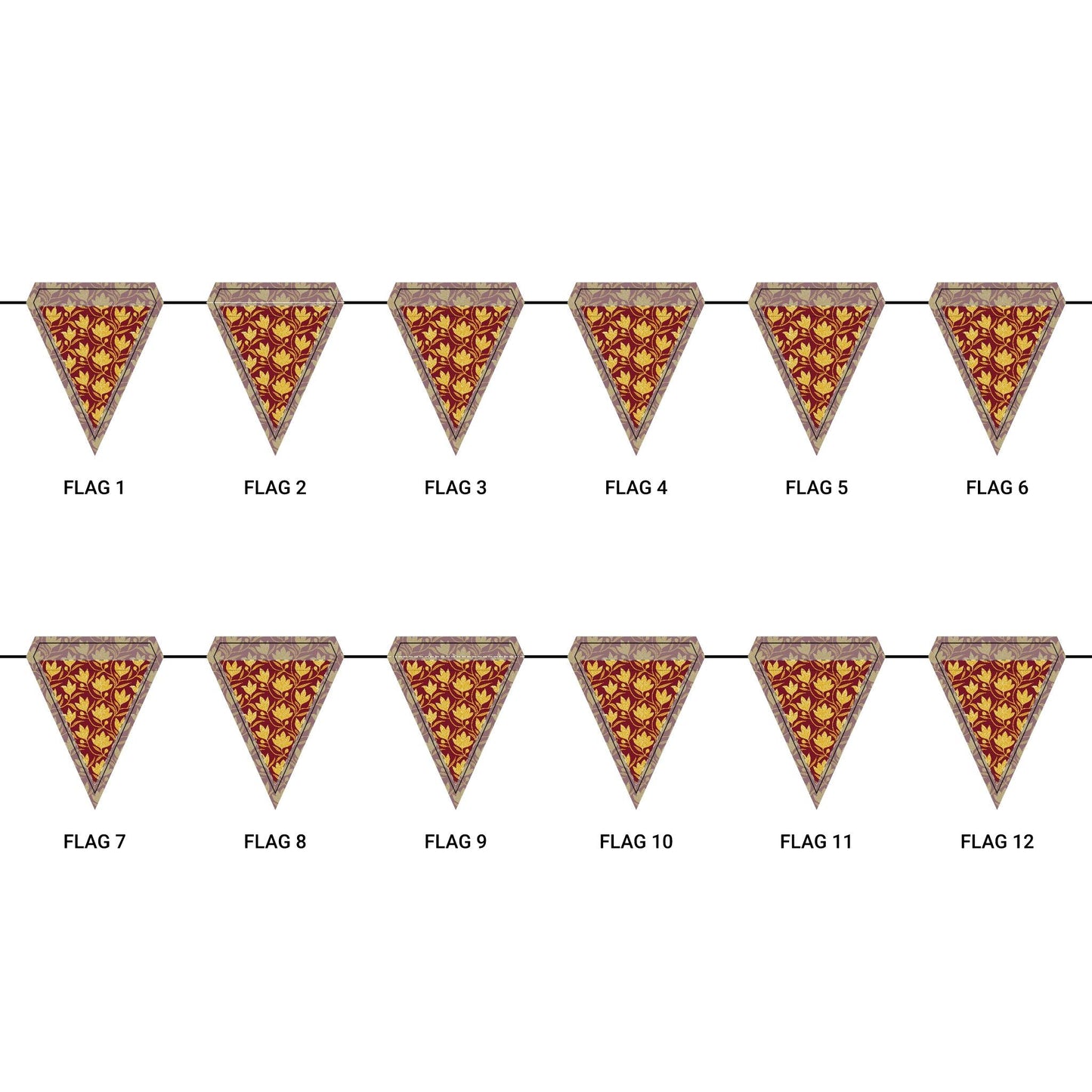 Flag Garland | Red & Yellow | Magnolia