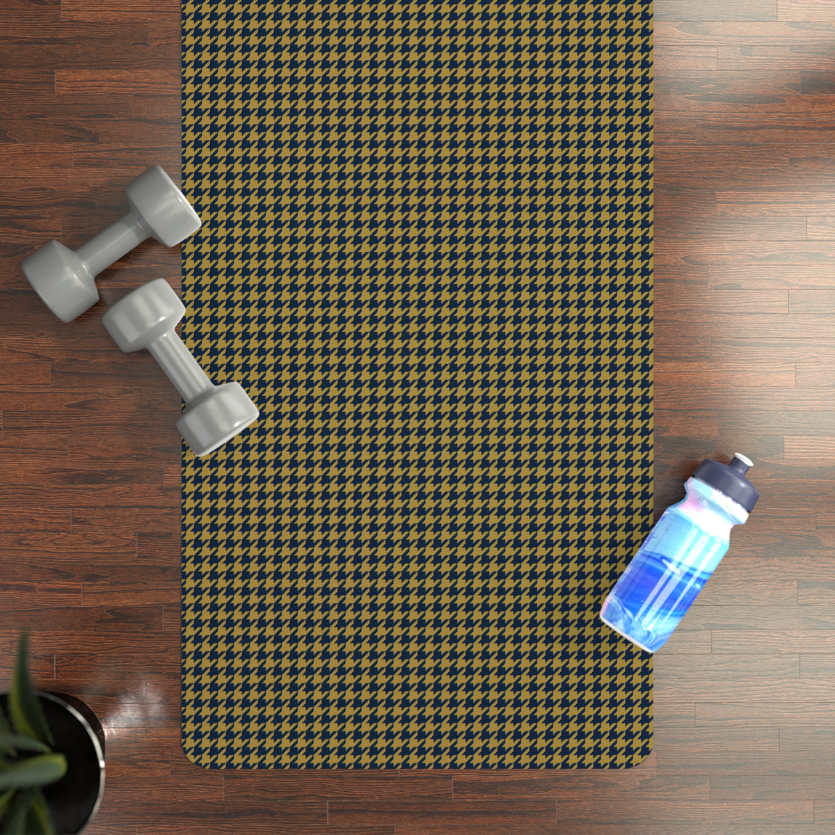 Yoga Mat | Notre Dame, Indiana | Houndstooth