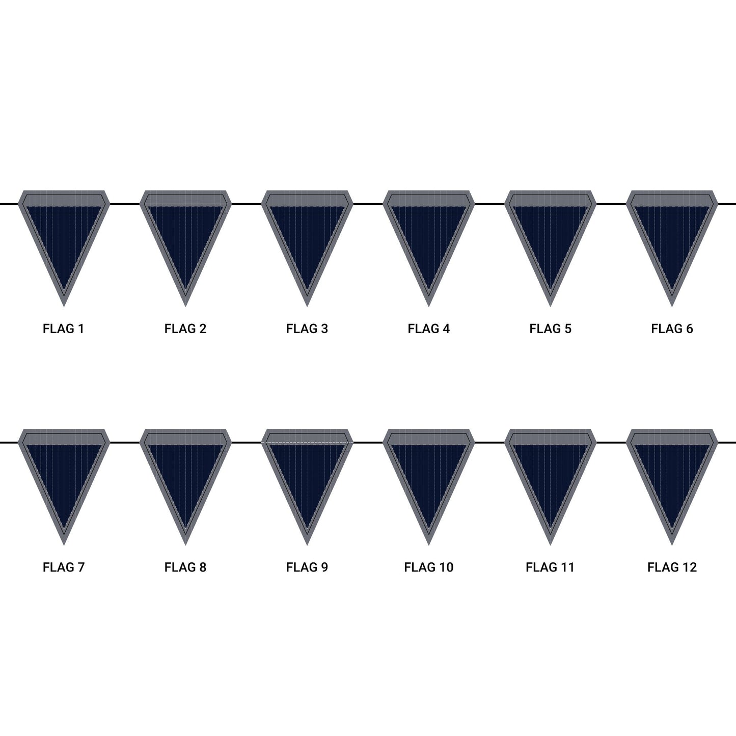 Flag Garland | Storrs, Connecticut | Pinstripe