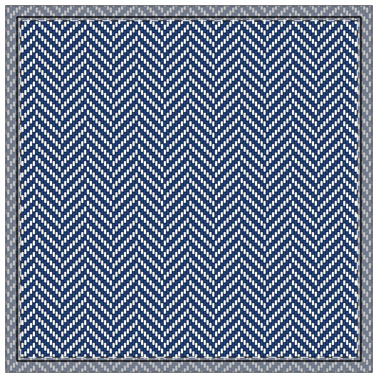 Napkins | Navy & White | Herringbone