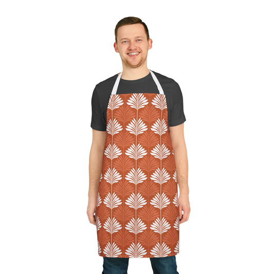 Apron | Dark Orange & White | Deco