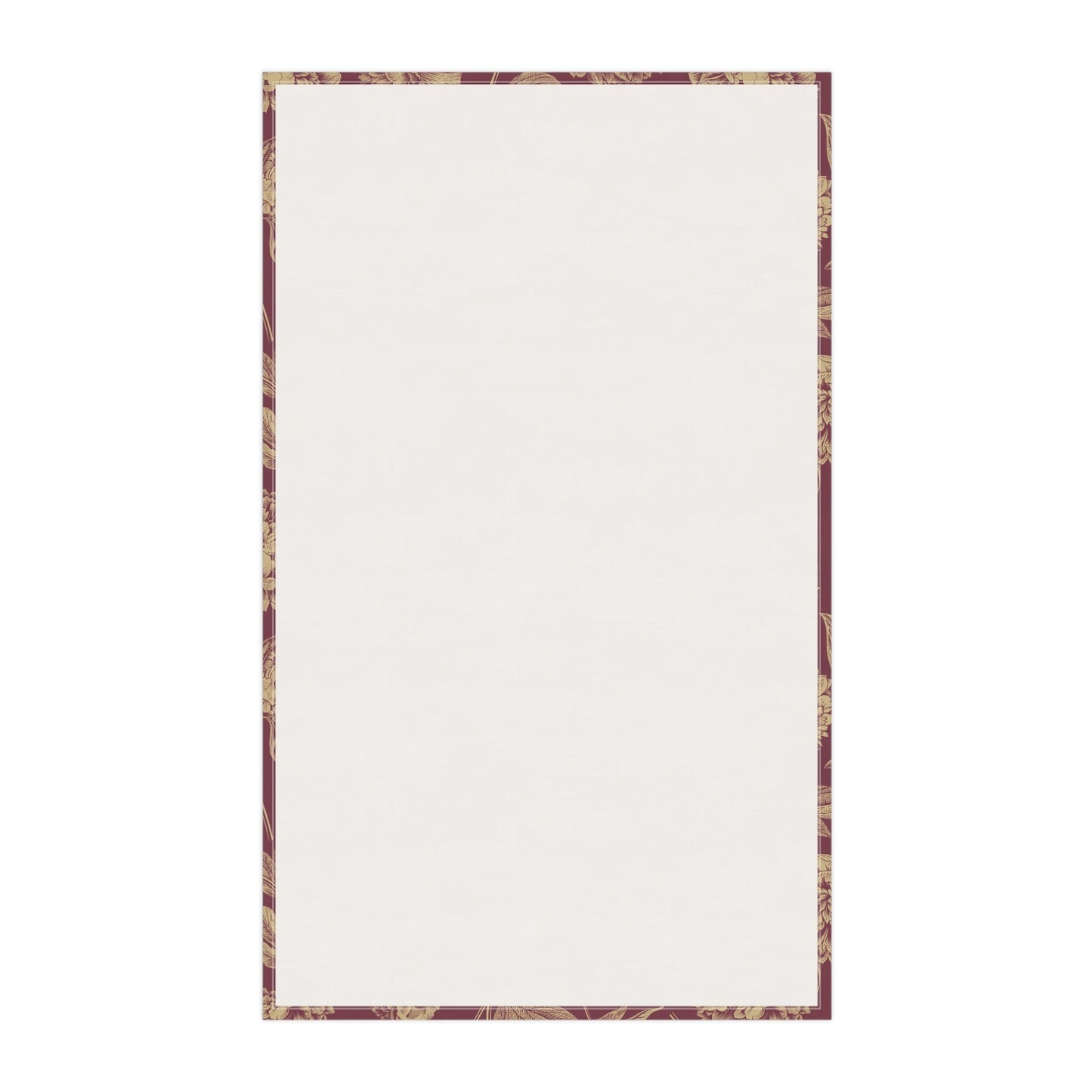 Tea Towels | Maroon & Gold | Peony