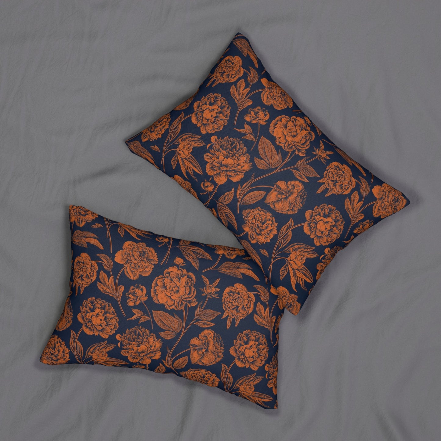 Pillow | Orange & Blue | Peony