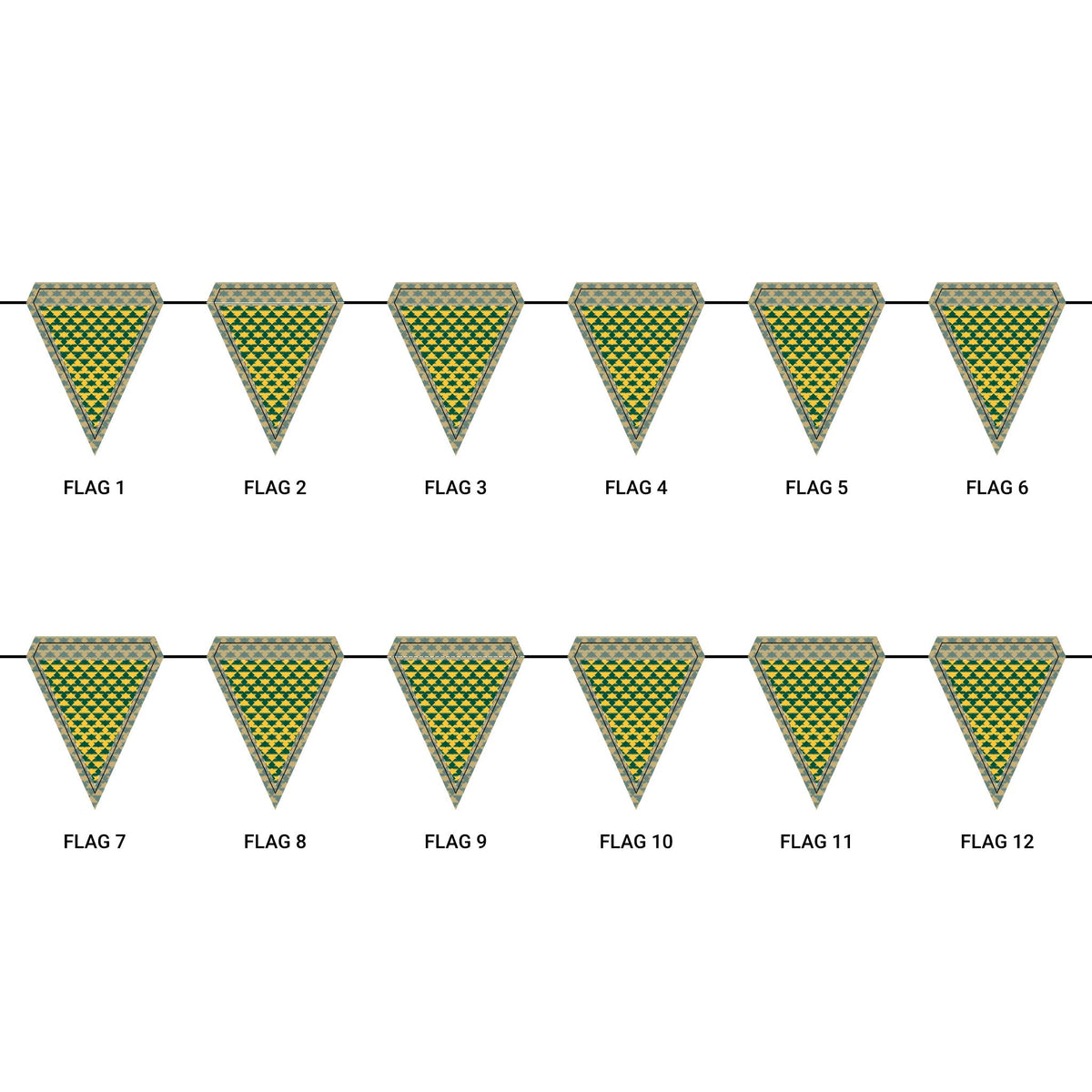Flag Garland | Fairfax, Virginia | Gingham