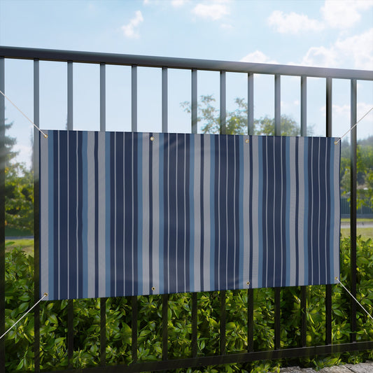 Banner | Light Blue & White | Stripe