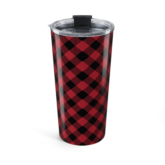 Tumbler | Red & Black | Gingham