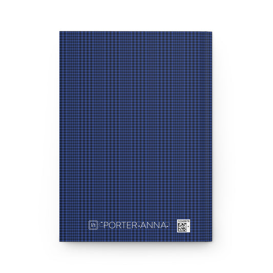 Monogram Journal | Greyhounds | Blue Tartan