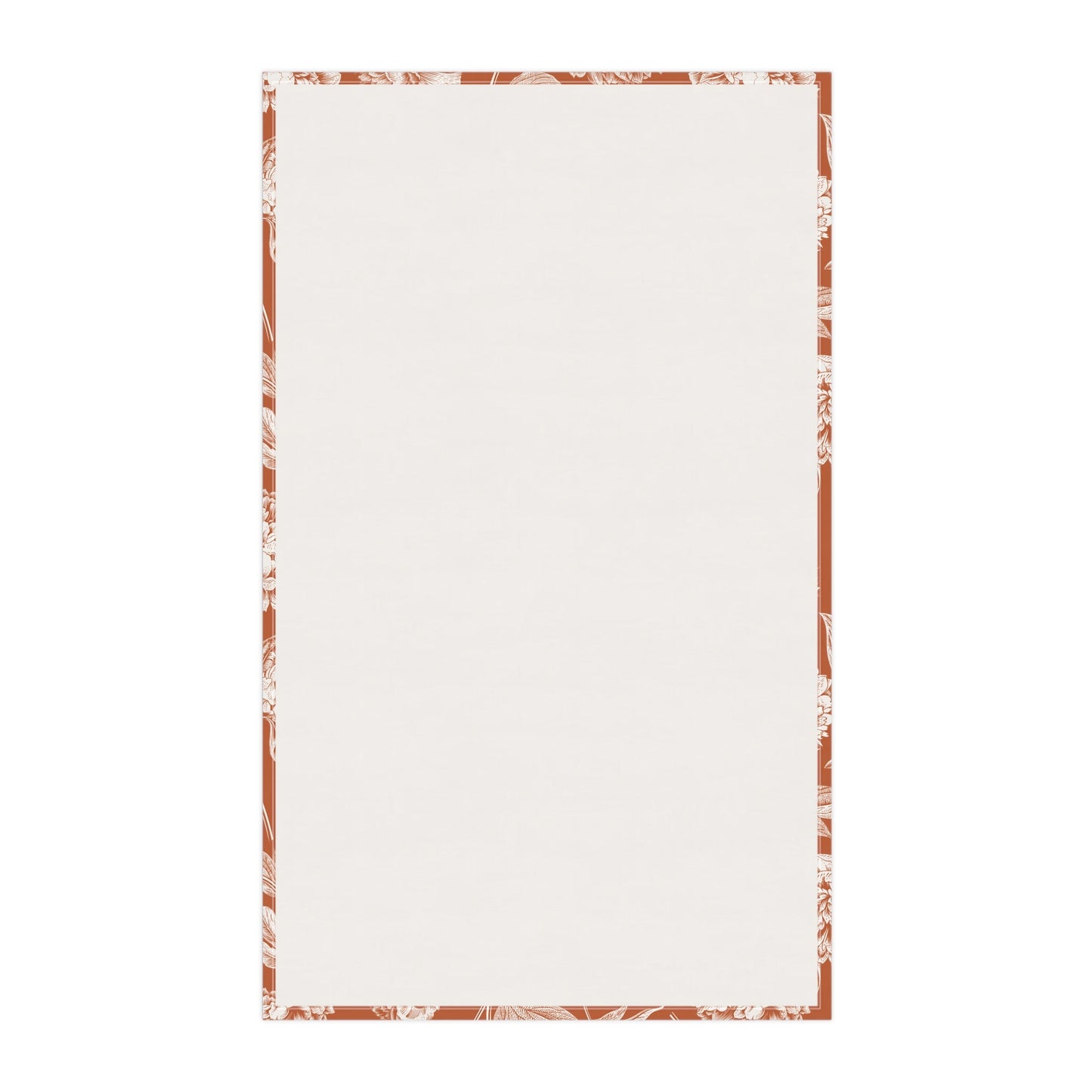 Tea Towels | Dark Orange & White | Peony