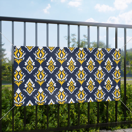 Banner | Yellow & Blue | Ikat
