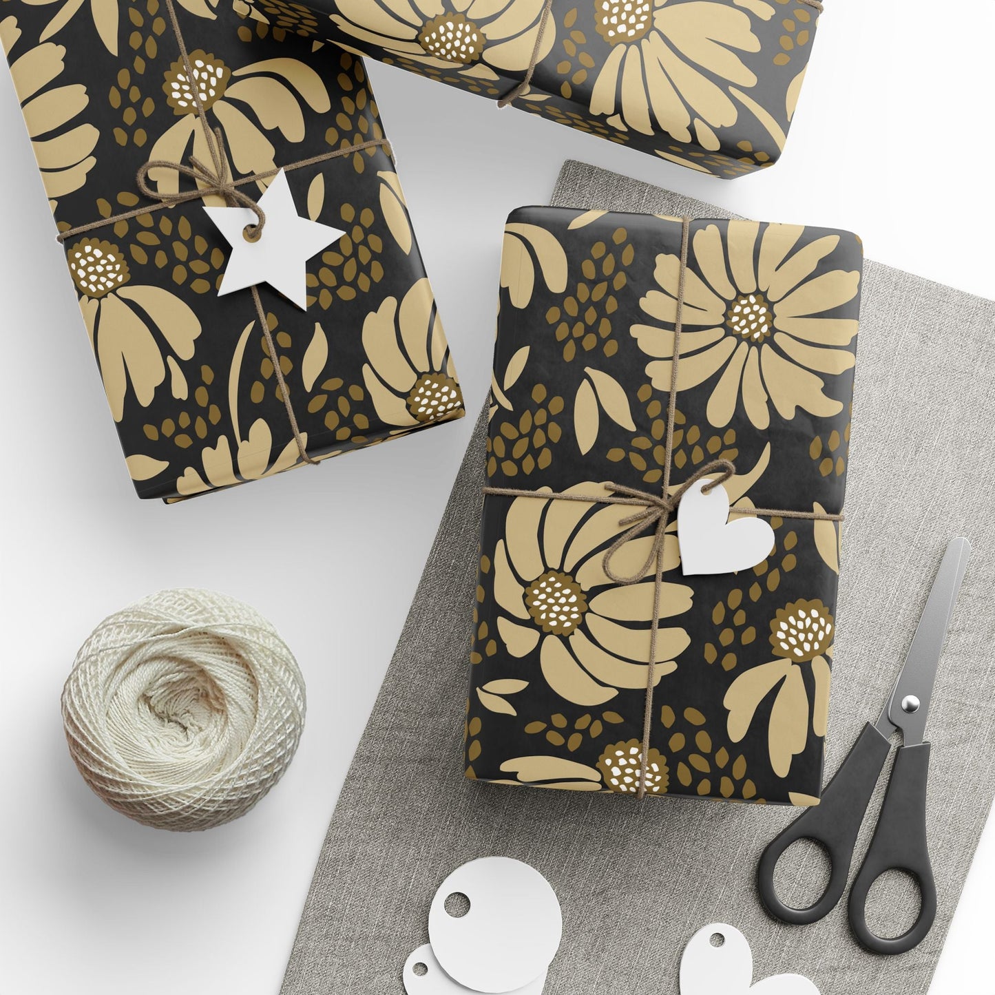 Gift Wrap | Black & Gold | Bellis