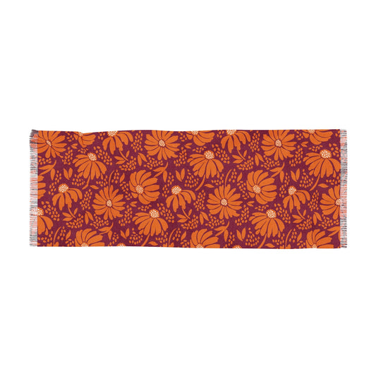 Scarf | Maroon & Orange | Bellis
