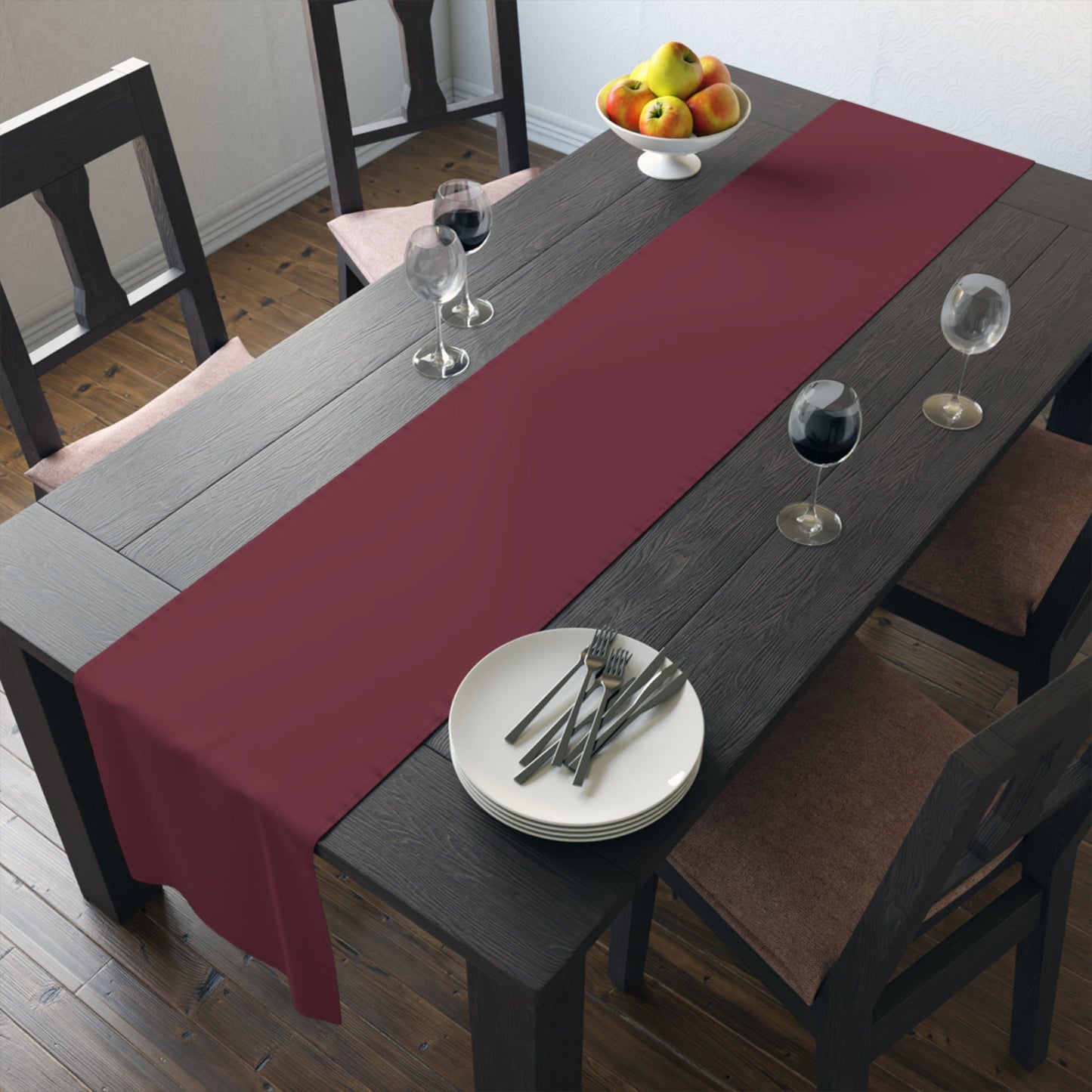 Table Runner | Maroon & Gold | Dark
