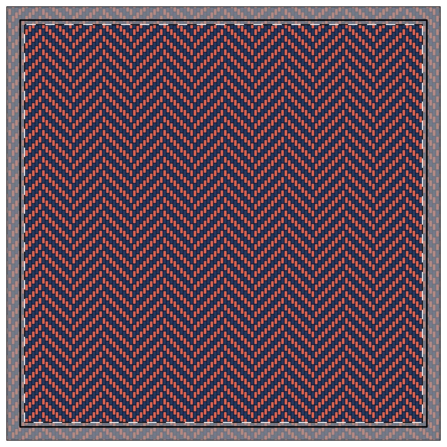 Napkin 4-set | Charlottesville, Virginia | Herringbone