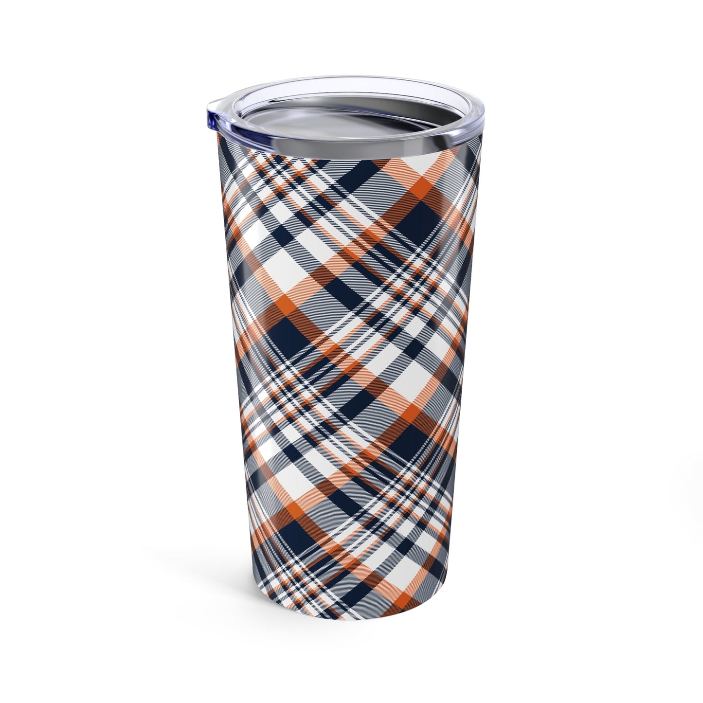 Tumbler | Orange & Blue | Tartan