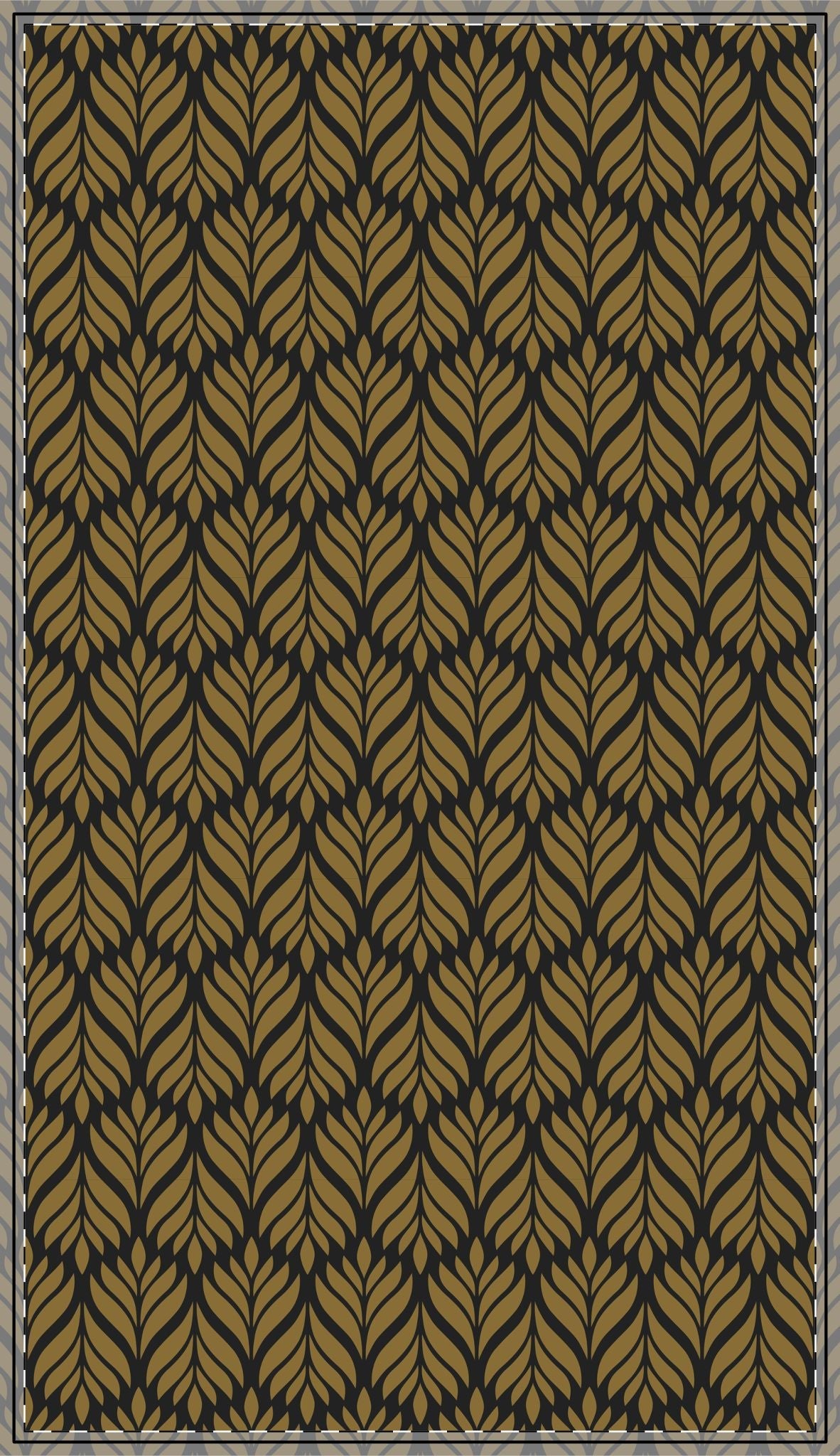 Tablecloth | Black & Gold | Palm