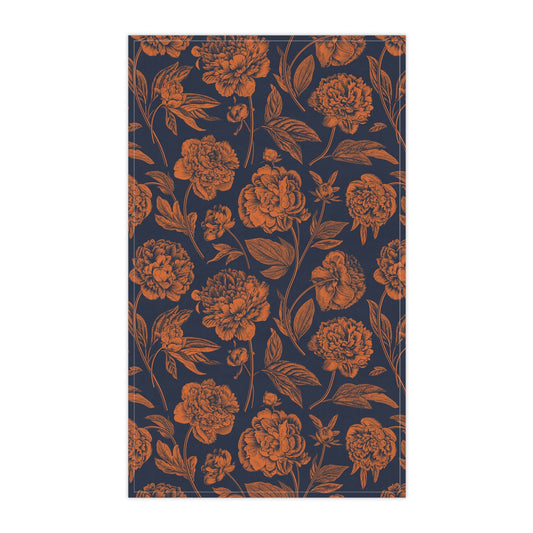 Tea Towels | Orange & Blue | Peony